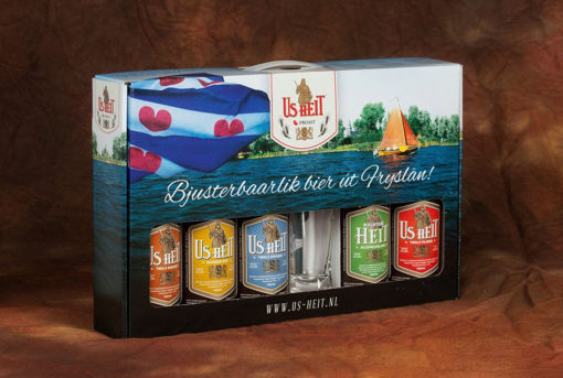 Ús Heit Cadeau 5x0,3 ltr. + glas